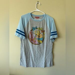 Netflix Stranger Things cat graphic print raglan t-shirt men’s size Medium